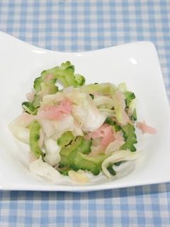 ゴーヤと甘酢生姜の浅漬け-レシピのメイン写真