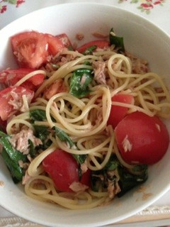 夏の冷製トマトパスタ-レシピのメイン写真