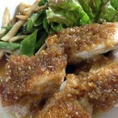 รูปของ チキンステーキ☆オニオンソース