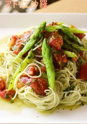 旬!トマト&アスパラ&バジル★冷製パスタ-レシピのメイン写真