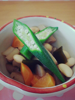 血圧・血糖を上げにくい、大豆と根菜の煮物-レシピのメイン写真