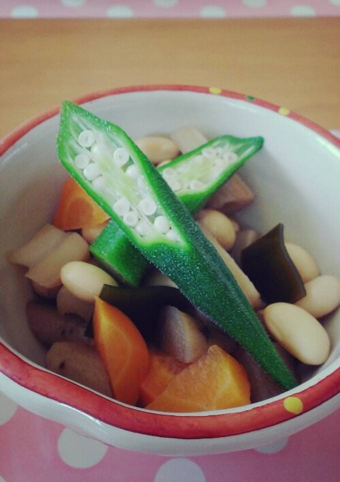 血圧・血糖を上げにくい、大豆と根菜の煮物-レシピのメイン写真