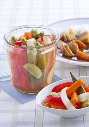【ストック】夏野菜のスティックピクルス-レシピのメイン写真