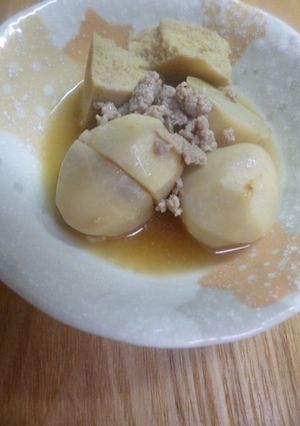 ２人分・里芋のそぼろ煮-レシピのメイン写真