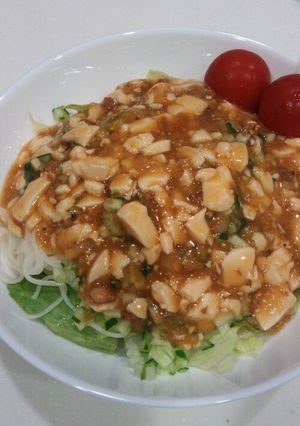 冷やし麻婆豆腐そーめん-レシピのメイン写真