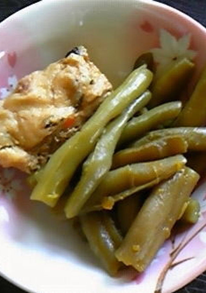 がんもどきとさやいんげんの簡単煮物-レシピのメイン写真