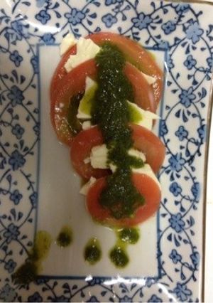【簡単】バジルソースのカプレーゼ-レシピのメイン写真