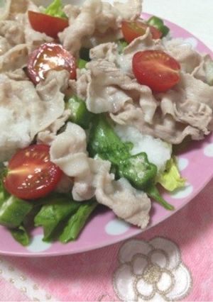絶品！夏バテ解消冷しゃぶサラダ-レシピのメイン写真