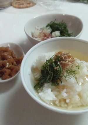 超楽！夏のあっさり冷やし茶漬-レシピのメイン写真