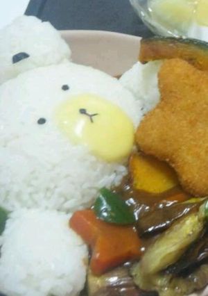ブラウンの夏野菜カレー-レシピのメイン写真