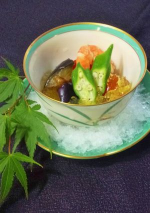 冷たい小鉢　夏野菜のコンソメジュレ寄せ-レシピのメイン写真