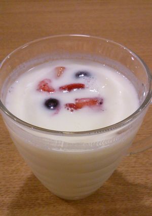 牛乳とレモンで！飲むヨーグルト-レシピのメイン写真