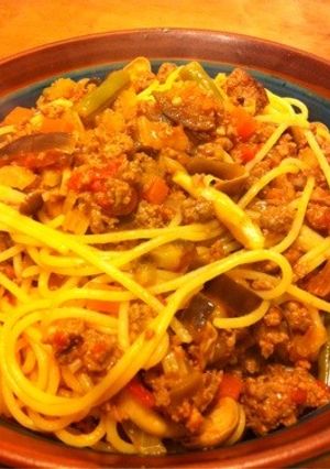 挽肉を先に炒めるミートソース-レシピのメイン写真