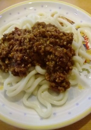 残りカレー・アレンジ☆ジャジャ麺風うどん-レシピのメイン写真