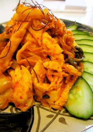 鶏肉キムチ炒め(닭고기김치볶음)-レシピのメイン写真