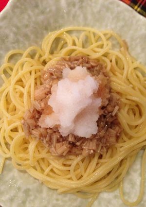 暑い夏に超簡単！さっぱりナメタケのパスタ-レシピのメイン写真