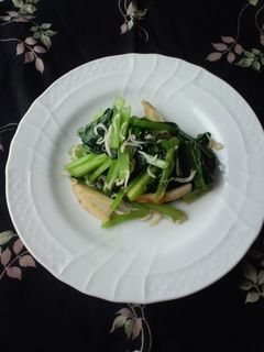 ちくわとしらすと小松菜の炒め物-レシピのメイン写真