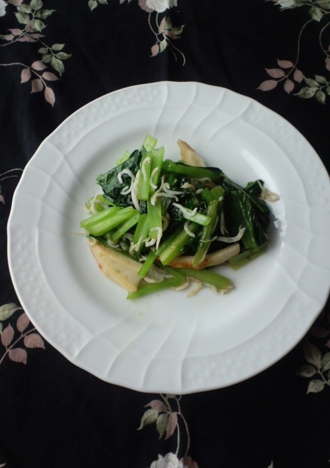 ちくわとしらすと小松菜の炒め物-レシピのメイン写真
