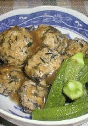 ひじき肉だんごの甘あんかけ-レシピのメイン写真