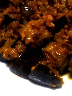 なすと挽き肉のカレー炒め-レシピのメイン写真