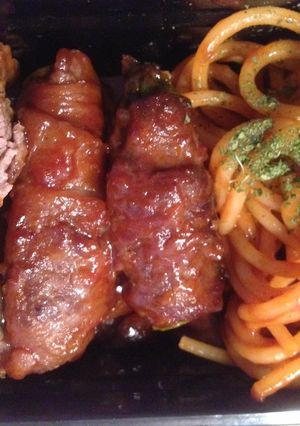 簡単！アスパラ牛肉巻き！お弁当二段活用-レシピのメイン写真