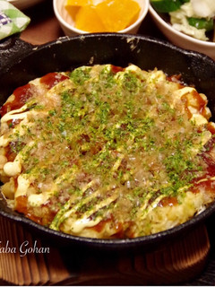 残ったそばや素麺をお好み焼きにリメイク!-レシピのメイン写真