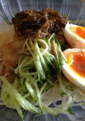 素麺de冷やし中華風♫ゴマだれ-レシピのメイン写真
