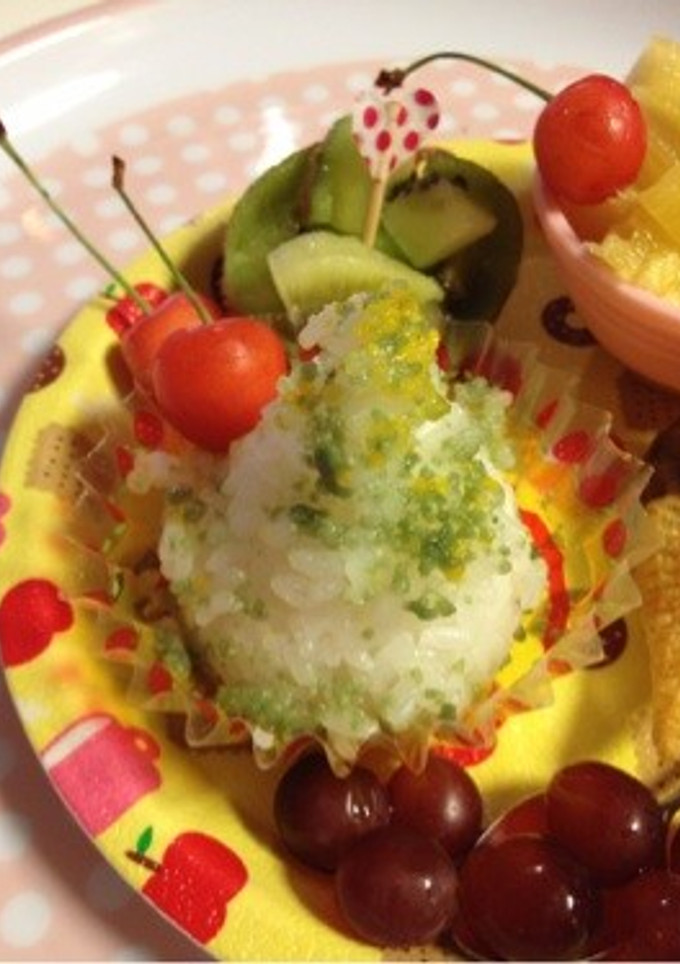 夏のキャラ弁に、簡単☆かき氷風ご飯☆-レシピのメイン写真