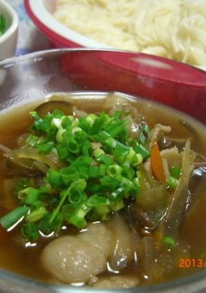 野菜たっぷり素麺つゆ～♪-レシピのメイン写真