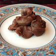 シュガーカットで砂肝の赤ワイン煮