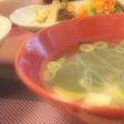 エコ*鶏ハムの茹で汁で中華スープ*