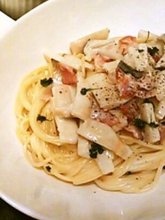 ベーコンとエリンギでゴルゴンゾーラパスタ-レシピのメイン写真