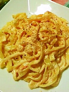 生クリームで濃厚!明太子のクリームパスタ-レシピのメイン写真