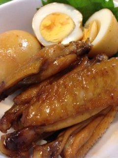 鶏手羽中とゆで卵の照り煮-レシピのメイン写真