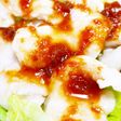 夏☆鶏むね肉水晶鶏の梅肉おかか醤油だれ
