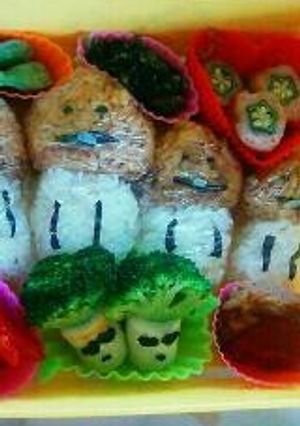 なめこキャラ弁-レシピのメイン写真