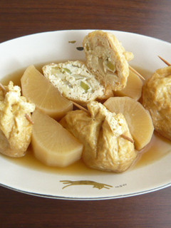 豆腐巾着と大根の煮物-レシピのメイン写真