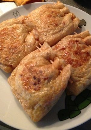 油揚げで❤納豆キムチ包み焼き-レシピのメイン写真