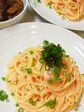 夏に食べたいたらこ（明太子）の冷製パスタ