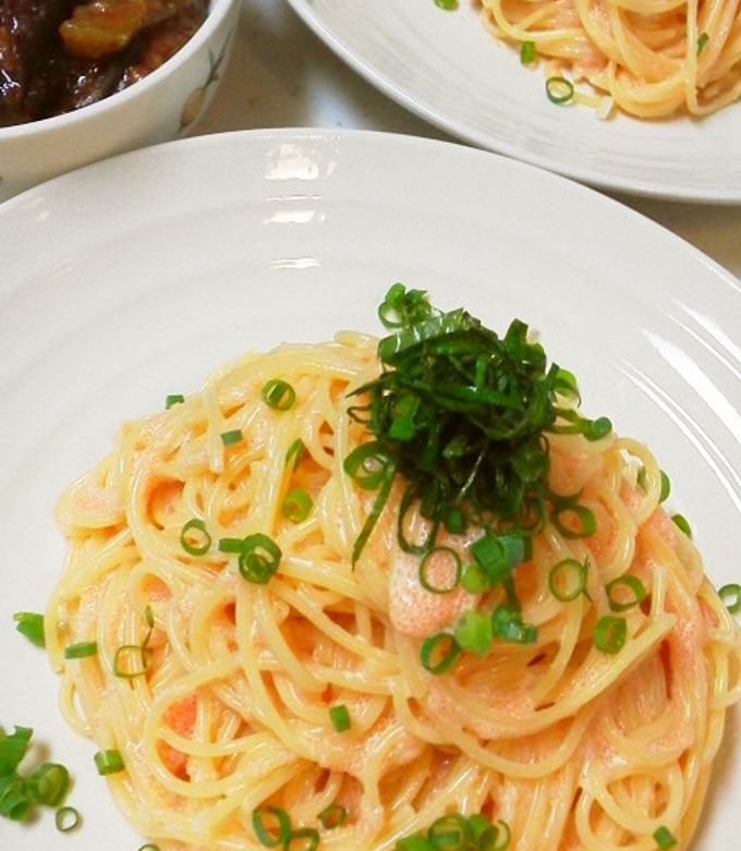 夏に食べたいたらこ（明太子）の冷製パスタ-レシピのメイン写真