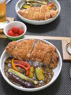 夏野菜のチキンカツカレー☆-レシピのメイン写真