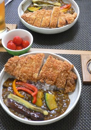 夏野菜のチキンカツカレー☆-レシピのメイン写真