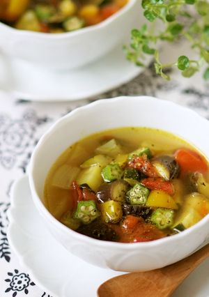 夏野菜たっぷり♡カレースープ-レシピのメイン写真