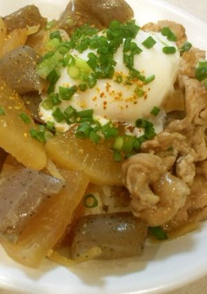 温玉とろ～り　豚コン丼-レシピのメイン写真