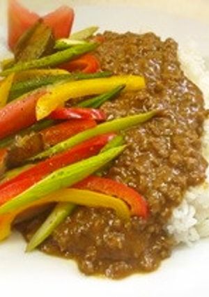 簡単!男子夏野菜キーマカレー-レシピのメイン写真