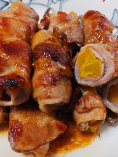 豚肉のかぼちゃ巻き-レシピのメイン写真