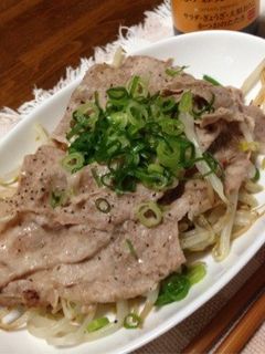 節約&低カロリー!ガッツリ蒸し豚もやし-レシピのメイン写真
