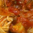 ナスのトマトソーススパゲティ
