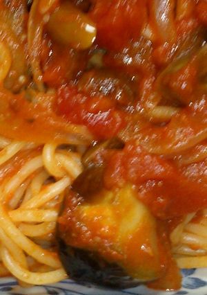 ナスのトマトソーススパゲティ-レシピのメイン写真