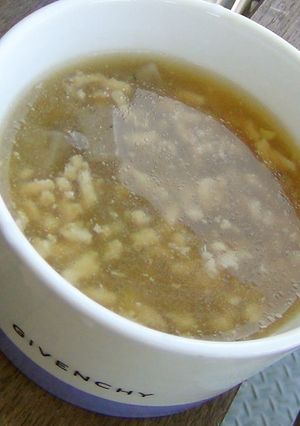 鶏ひき肉とこんにゃくで☆スープ-レシピのメイン写真